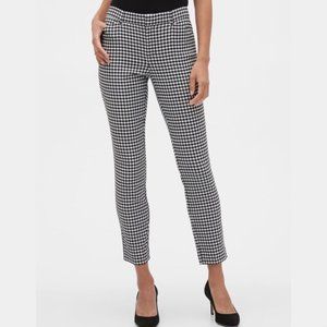 GAP Black And White Slim Crop Dress Pants